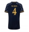 Real Madrid David Alaba #4 Udebanetrøje Dame 2023-24 Kortærmet