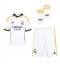 Real Madrid Eder Militao #3 Hjemmebanetrøje Børn 2023-24 Kortærmet (+ Korte bukser)