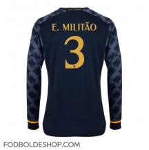 Real Madrid Eder Militao #3 Udebanetrøje 2023-24 Langærmet