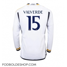 Real Madrid Federico Valverde #15 Hjemmebanetrøje 2023-24 Langærmet
