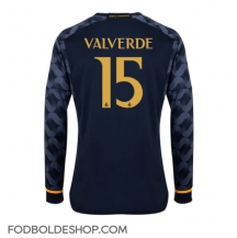 Real Madrid Federico Valverde #15 Udebanetrøje 2023-24 Langærmet