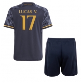 Real Madrid Lucas Vazquez #17 Udebanetrøje Børn 2023-24 Kortærmet (+ Korte bukser)