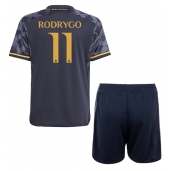 Real Madrid Rodrygo Goes #11 Udebanetrøje Børn 2023-24 Kortærmet (+ Korte bukser)