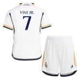 Real Madrid Vinicius Junior #7 Hjemmebanetrøje Børn 2023-24 Kortærmet (+ Korte bukser)