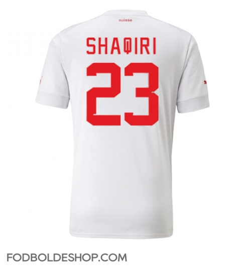 Schweiz Xherdan Shaqiri #23 Udebanetrøje VM 2022 Kortærmet