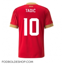 Serbien Dusan Tadic #10 Hjemmebanetrøje VM 2022 Kortærmet
