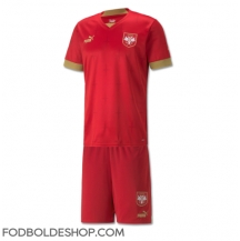 Serbien Hjemmebanetrøje Børn VM 2022 Kortærmet (+ Korte bukser)