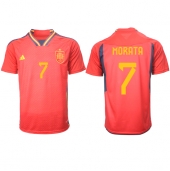Spanien Alvaro Morata #7 Hjemmebanetrøje VM 2022 Kortærmet