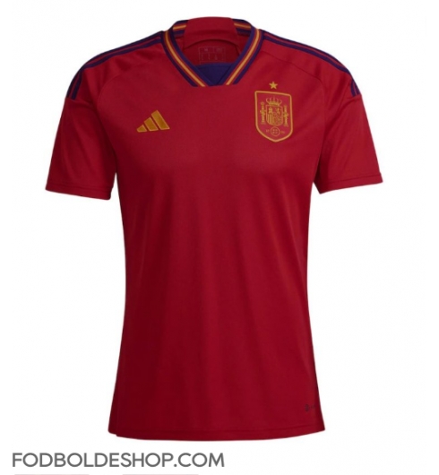 Spanien Hjemmebanetrøje VM 2022 Kortærmet