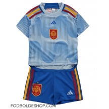 Spanien Udebanetrøje Børn VM 2022 Kortærmet (+ Korte bukser)