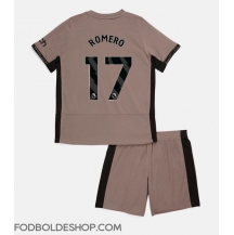 Tottenham Hotspur Cristian Romero #17 Tredjetrøje Børn 2023-24 Kortærmet (+ Korte bukser)