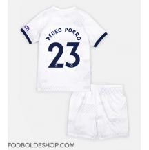 Tottenham Hotspur Pedro Porro #23 Hjemmebanetrøje Børn 2023-24 Kortærmet (+ Korte bukser)