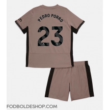 Tottenham Hotspur Pedro Porro #23 Tredjetrøje Børn 2023-24 Kortærmet (+ Korte bukser)