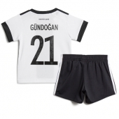 Tyskland Ilkay Gundogan #21 Hjemmebanetrøje Børn VM 2022 Kortærmet (+ Korte bukser)