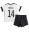 Tyskland Jamal Musiala #14 Hjemmebanetrøje Børn VM 2022 Kortærmet (+ Korte bukser)