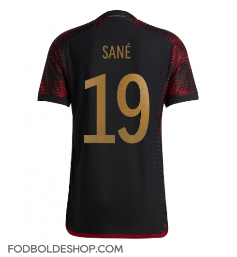 Tyskland Leroy Sane #19 Udebanetrøje VM 2022 Kortærmet
