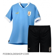 Uruguay Hjemmebanetrøje Børn VM 2022 Kortærmet (+ Korte bukser)