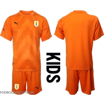 Uruguay Målmand Udebanetrøje Børn VM 2022 Kortærmet (+ Korte bukser)